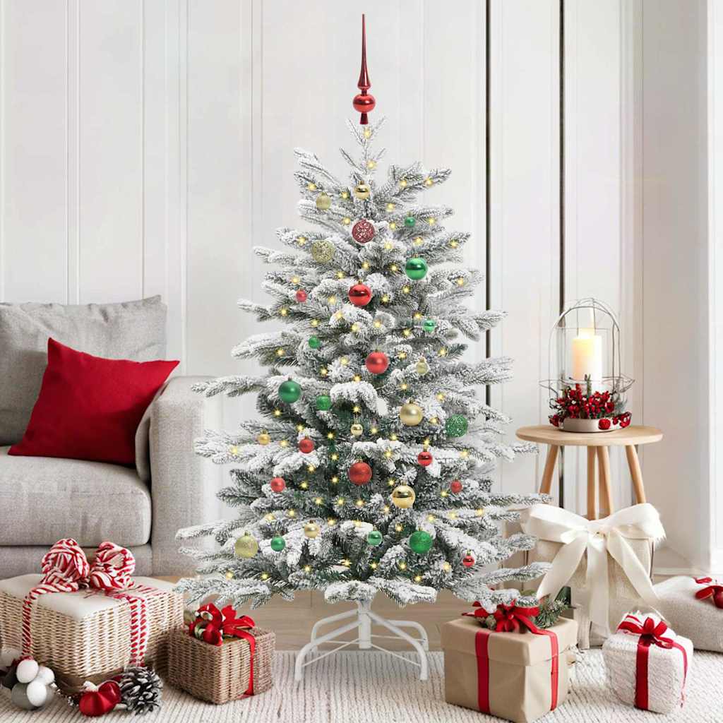Künstlicher Weihnachtsbaum Klappbar Beschneit