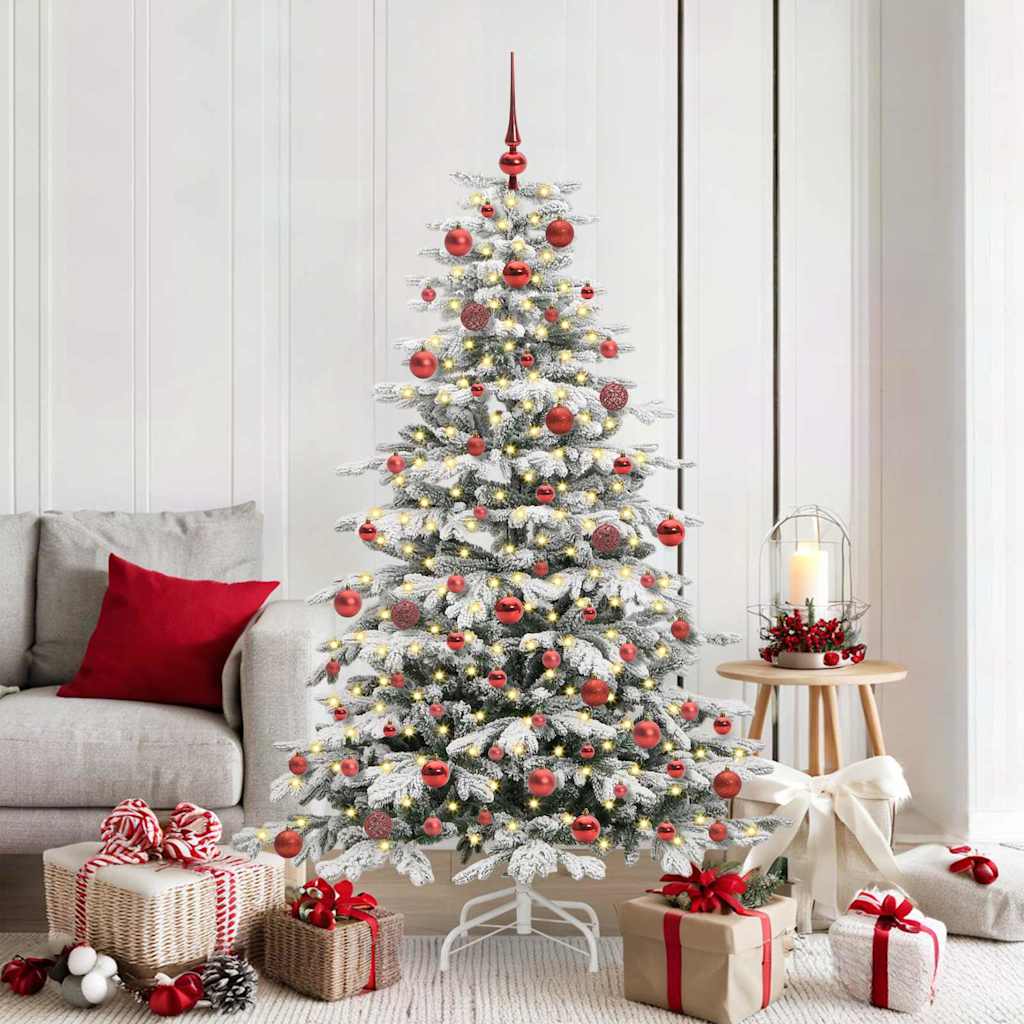 Künstlicher Weihnachtsbaum Klappbar Beschneit