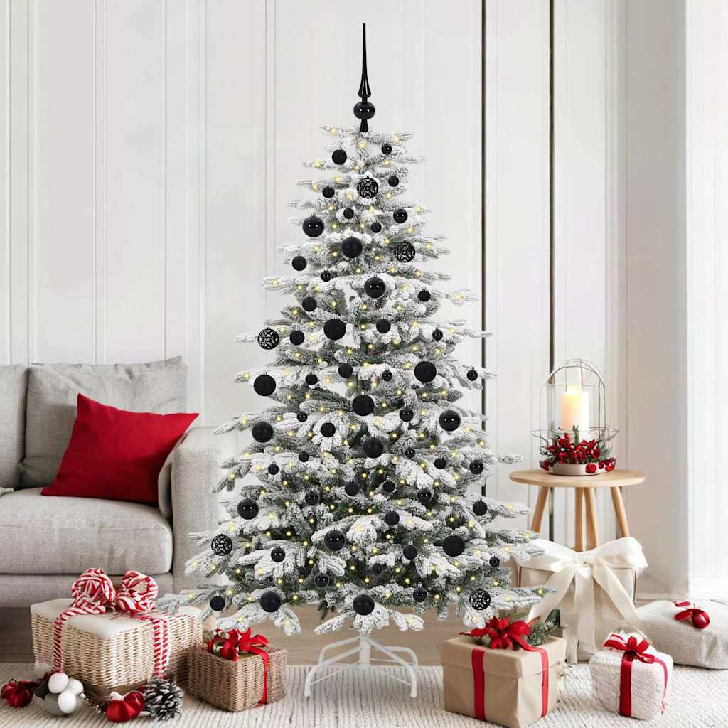 Künstlicher Weihnachtsbaum Klappbar Beschneit