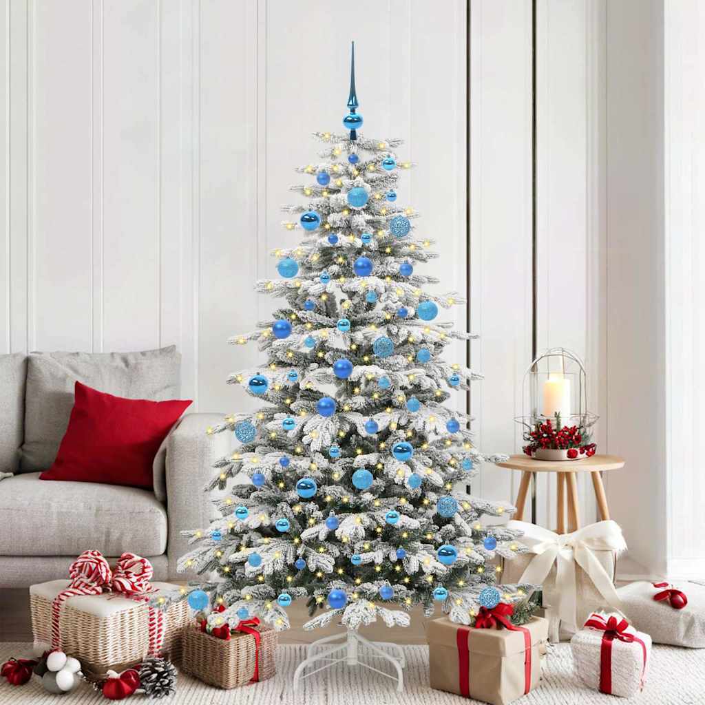 Künstlicher Weihnachtsbaum Klappbar Beschneit