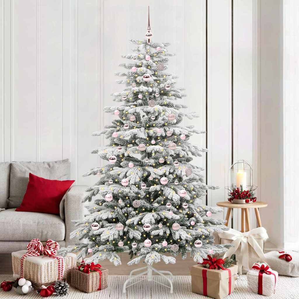 Künstlicher Weihnachtsbaum Klappbar Beschneit