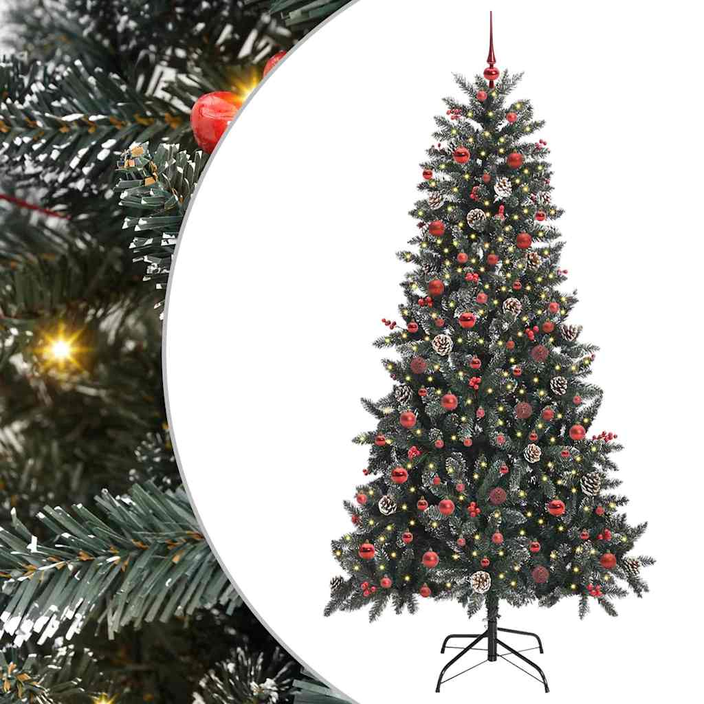 Künstlicher Weihnachtsbaum Grün Pvc, Plastik Und Stahl