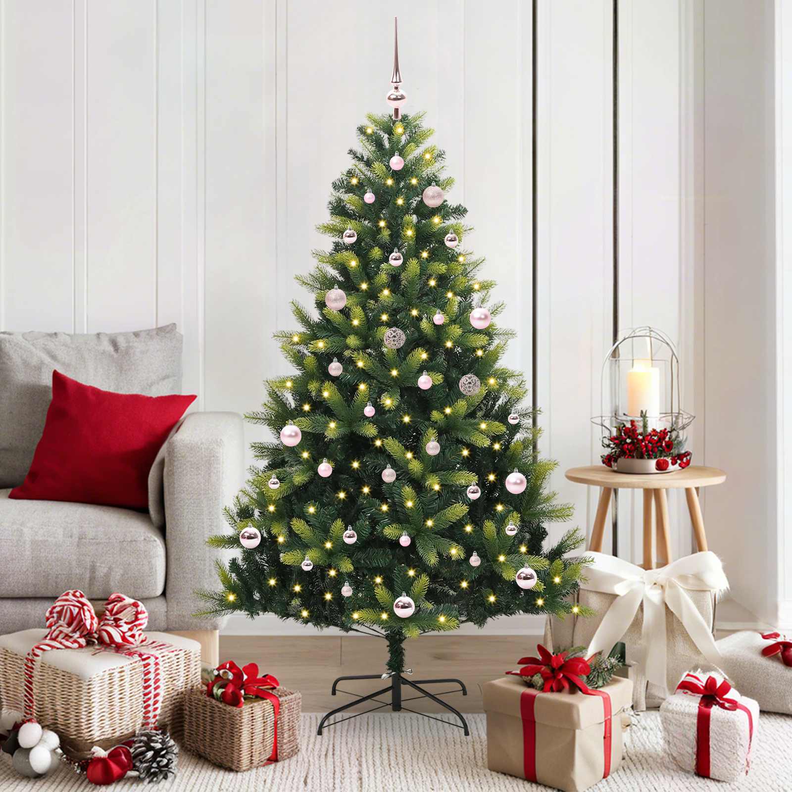 Künstlicher Weihnachtsbaum Klappbar Mit Ständer