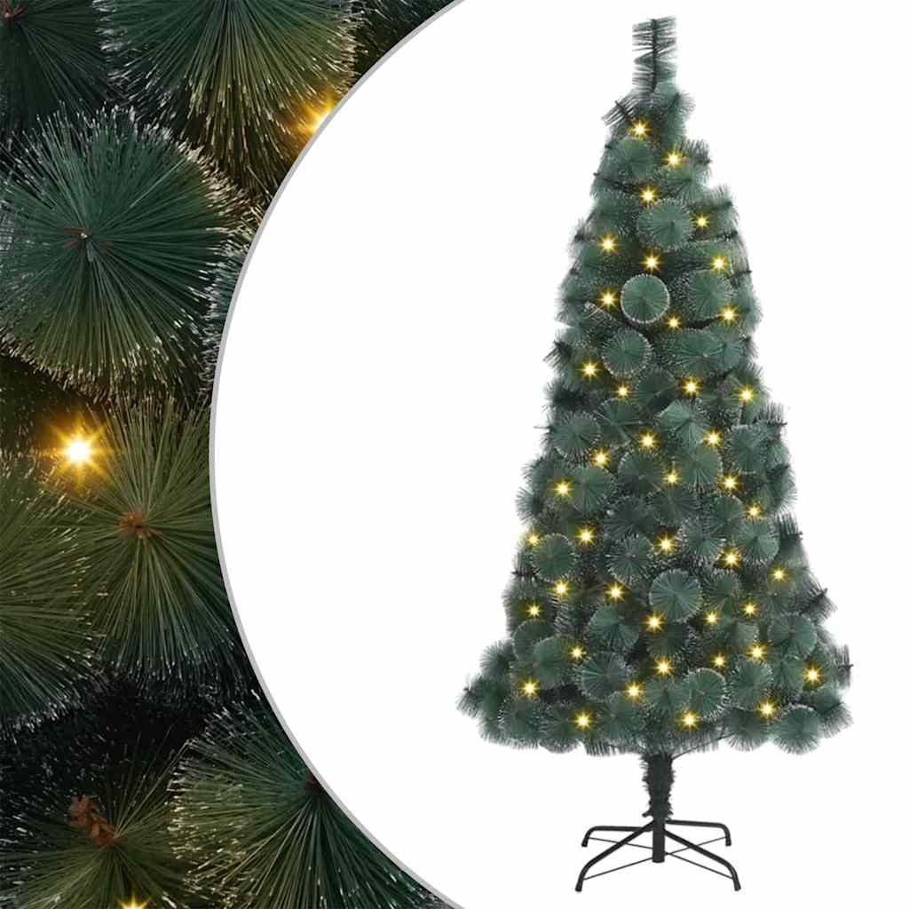 Künstlicher Beleuchteter Weihnachtsbaum Mit Kugel-Set 120 Cm