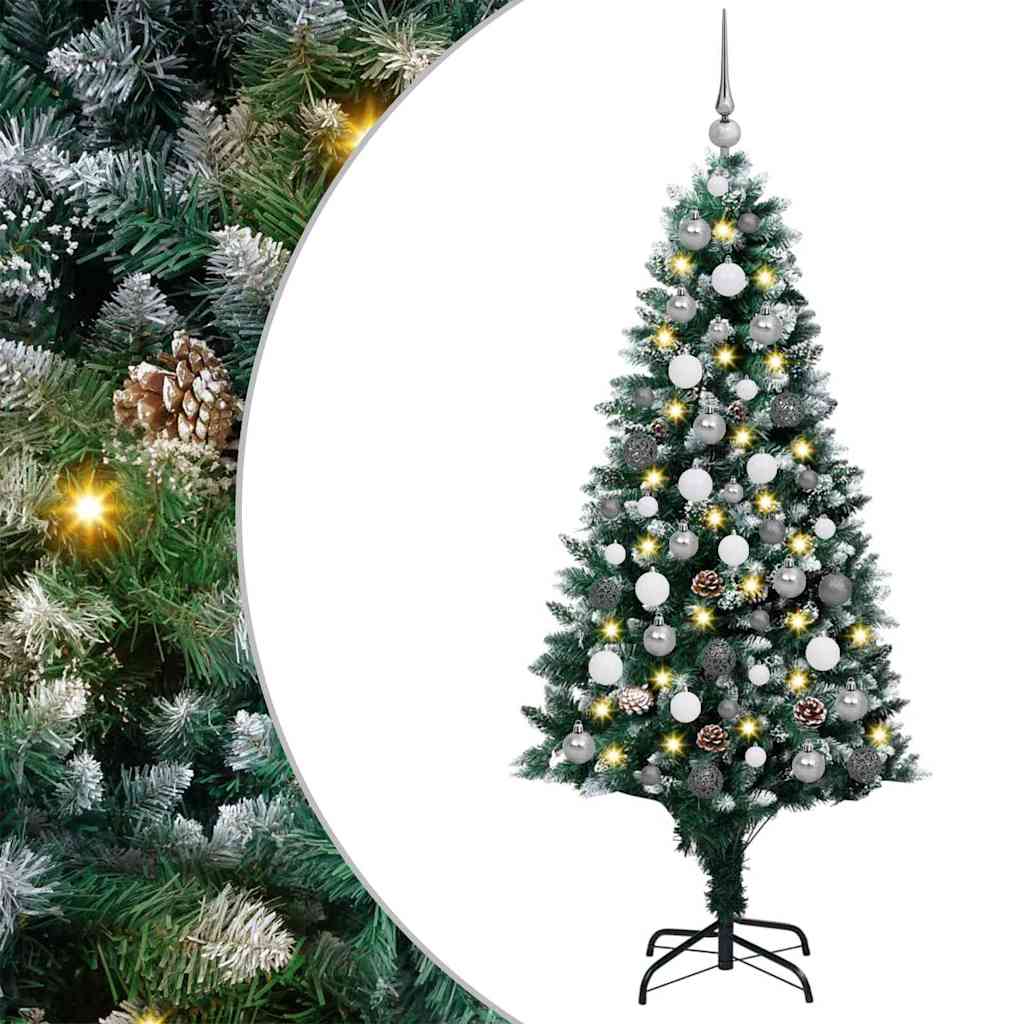 Künstlicher Weihnachtsbaum Mit 300 Leds Mit Ständer Grün 210 Cm