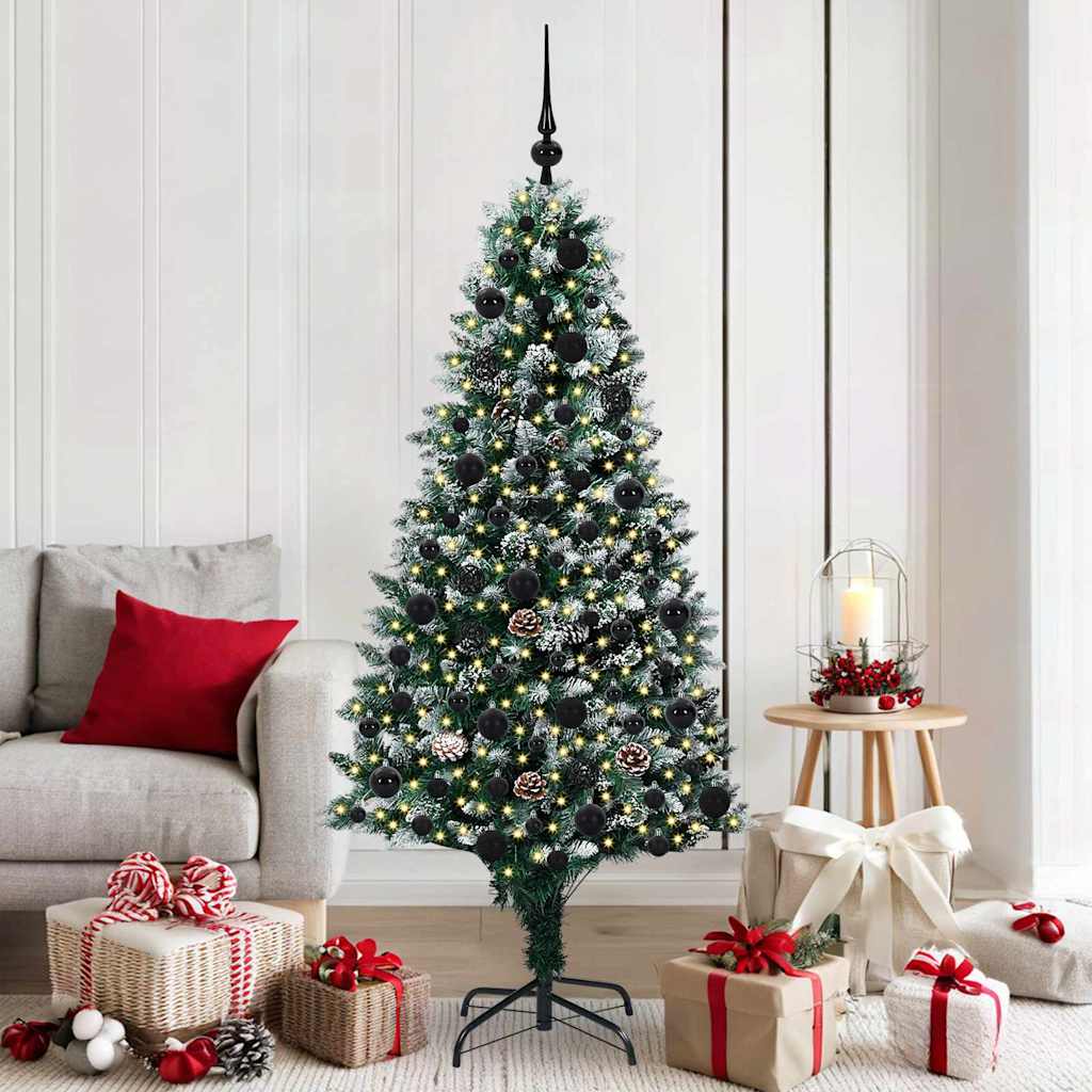 Künstlicher Weihnachtsbaum Mit 300 Leds Mit Ständer Grün 210 Cm