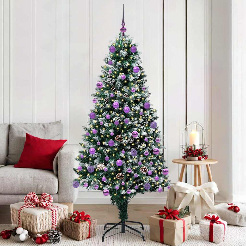 Künstlicher Weihnachtsbaum Mit 300 Leds Mit Ständer Grün 210 Cm