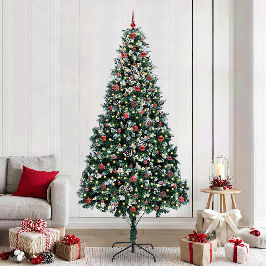 Künstlicher Weihnachtsbaum Mit 300 Leds Mit Ständer Grün 210 Cm