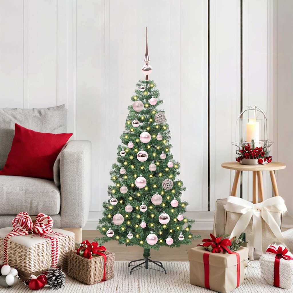 Künstlicher Weihnachtsbaum Beleuchtung Kugeln 150Cm 380 Zweige Grün