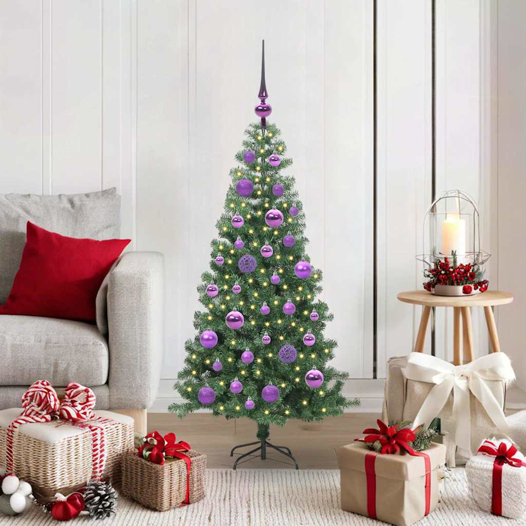 Künstlicher Weihnachtsbaum Beleuchtung Kugeln 150Cm 380 Zweige Grün