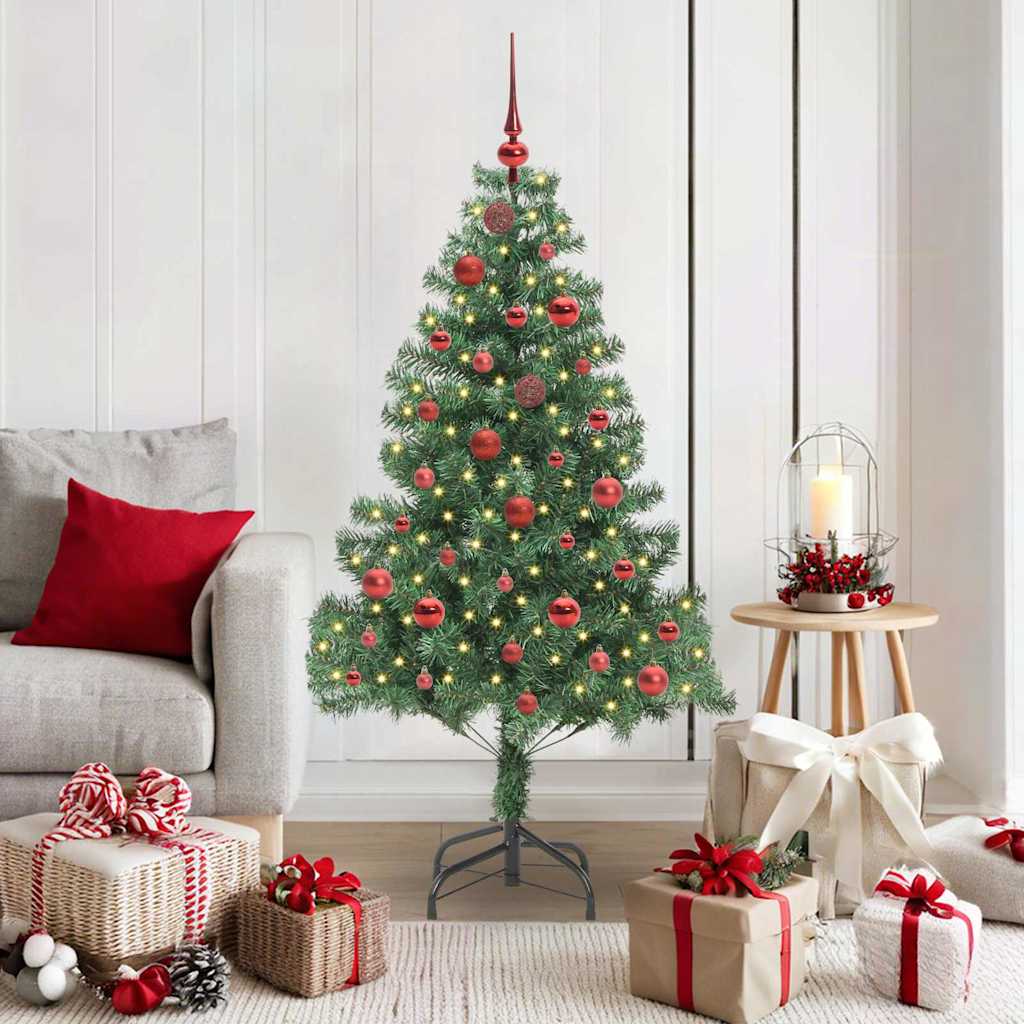 Künstlicher Weihnachtsbaum Beleuchtung Kugeln 150Cm 380 Zweige Grün