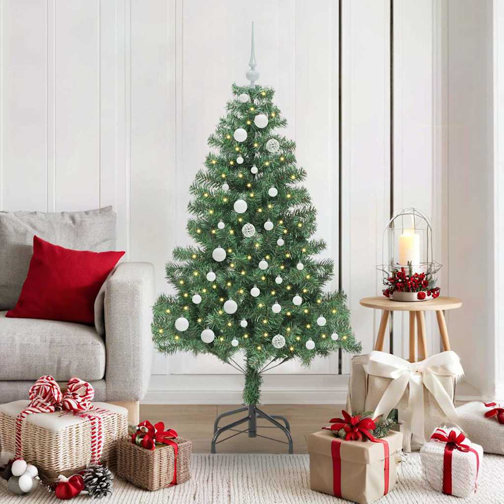 Künstlicher Weihnachtsbaum Beleuchtung Kugeln 150Cm 380 Zweige Grün