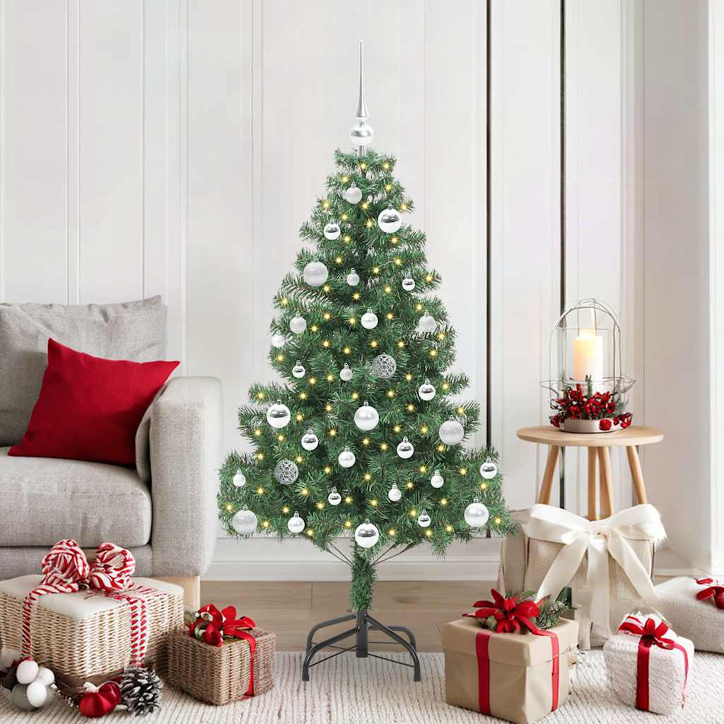 Künstlicher Weihnachtsbaum Beleuchtung Kugeln 150Cm 380 Zweige Grün