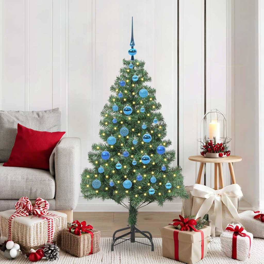 Künstlicher Weihnachtsbaum Beleuchtung Kugeln 150Cm 380 Zweige Grün