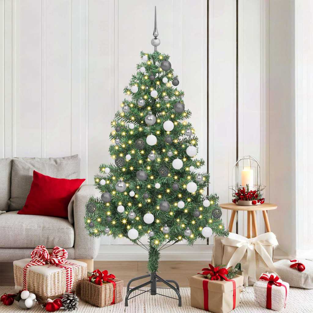 Künstlicher Weihnachtsbaum Beleuchtung Kugeln 150Cm 380 Zweige Grün