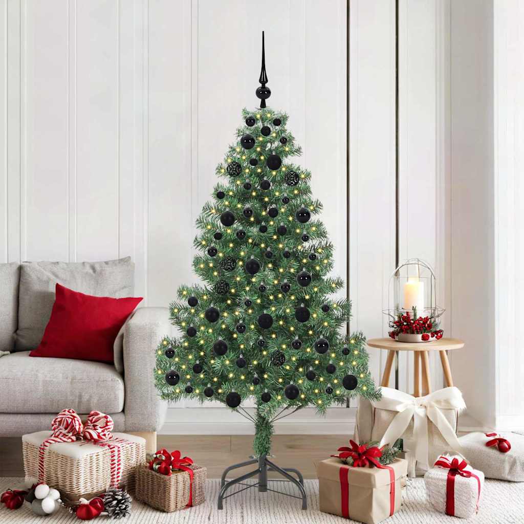 Künstlicher Weihnachtsbaum Beleuchtung Kugeln 150Cm 380 Zweige Grün