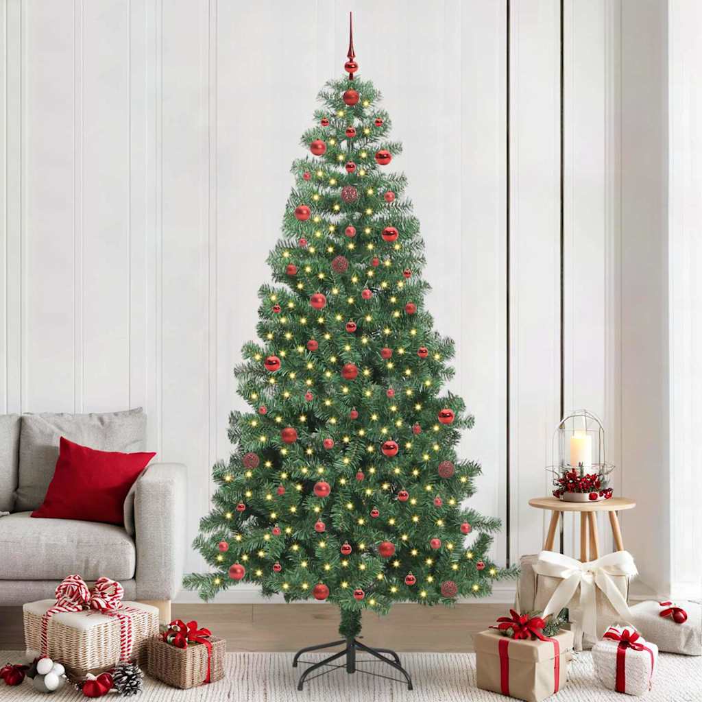 Künstlicher Weihnachtsbaum Beleuchtung Kugeln 150Cm 380 Zweige Grün
