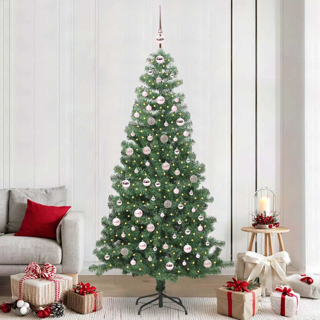 Künstlicher Weihnachtsbaum Beleuchtung Kugeln 150Cm 380 Zweige Grün