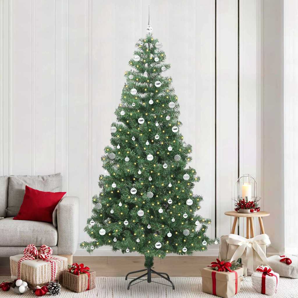 Künstlicher Weihnachtsbaum Beleuchtung Kugeln 150Cm 380 Zweige Grün