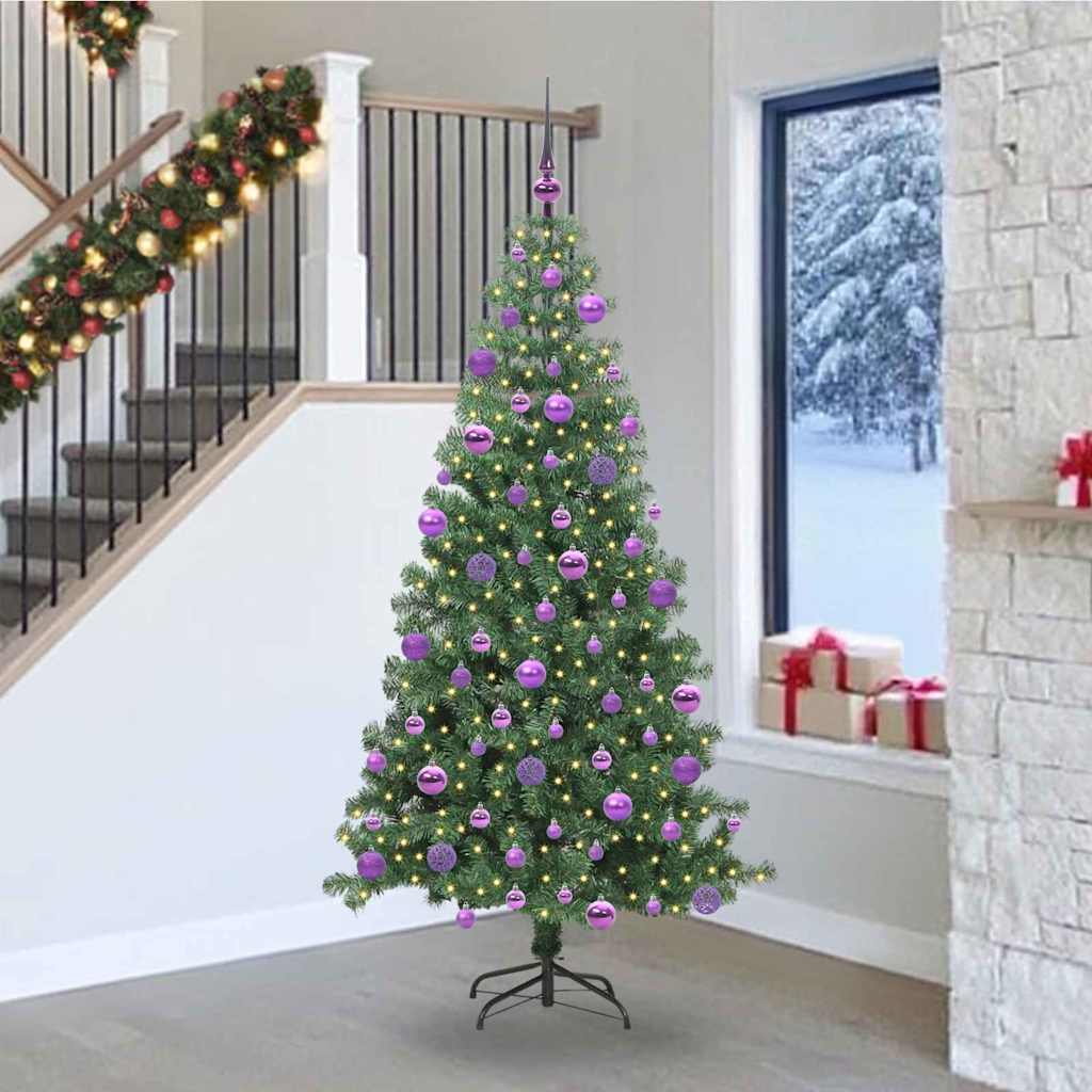 Künstlicher Weihnachtsbaum Beleuchtung Kugeln 150Cm 380 Zweige Grün
