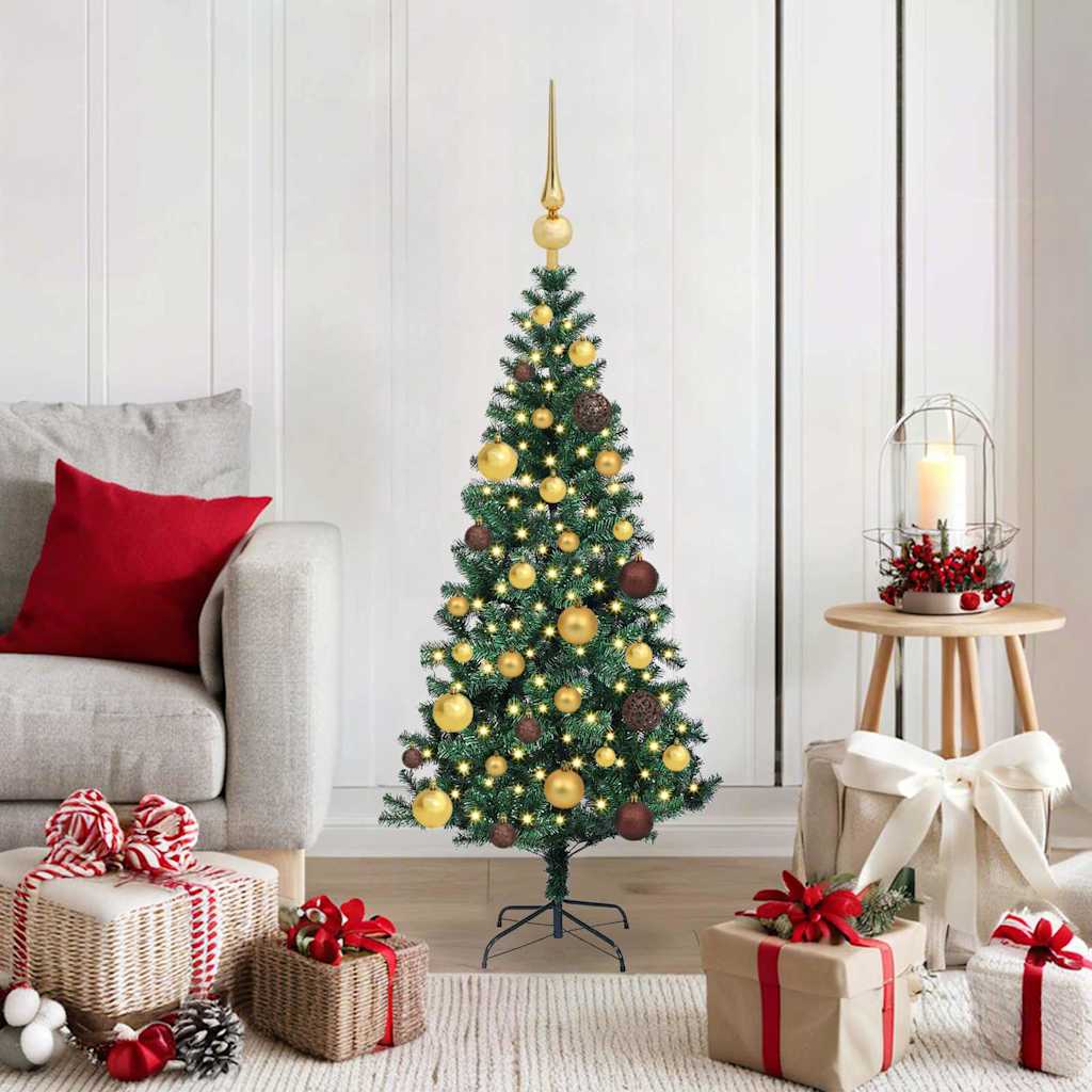Künstlicher Vorbeleuchteter Weihnachtsbaum Grün