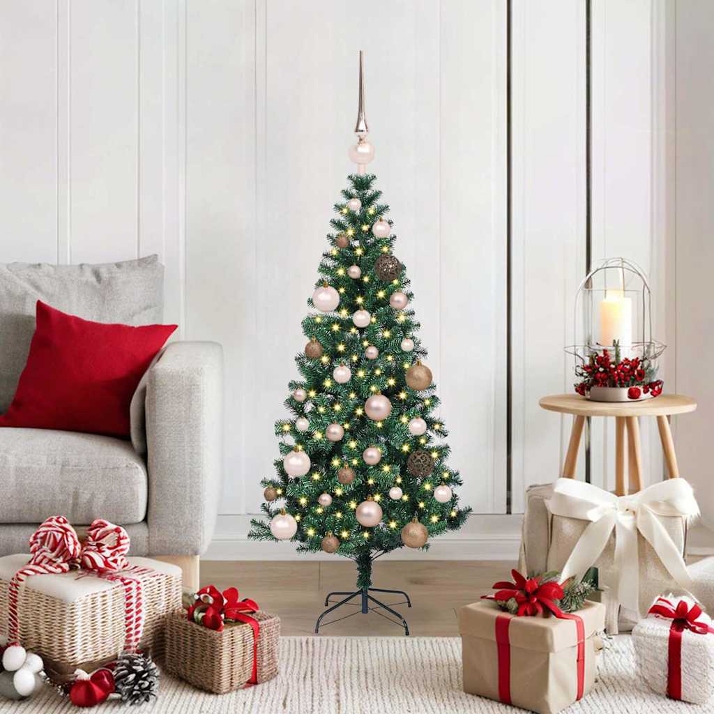 Künstlicher Vorbeleuchteter Weihnachtsbaum Grün