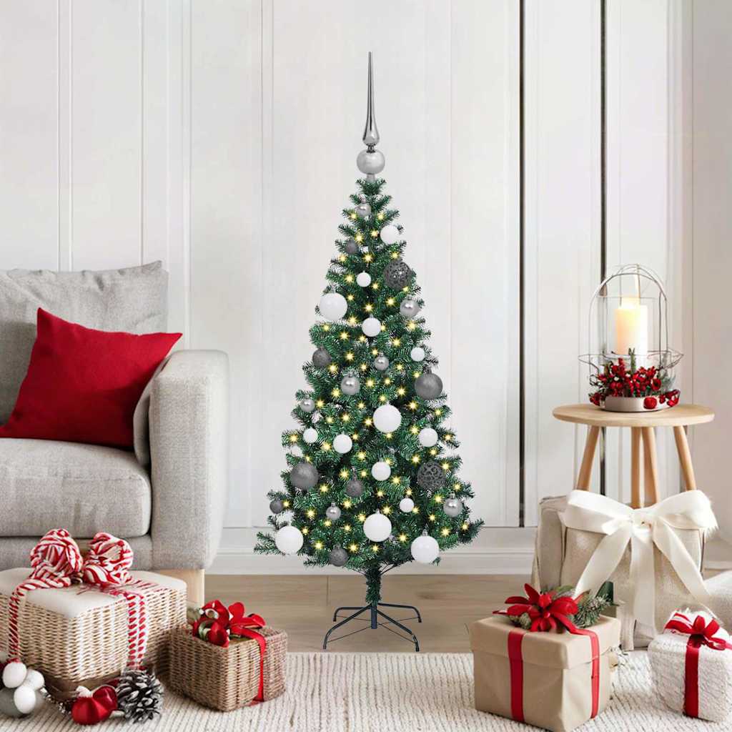 Künstlicher Vorbeleuchteter Weihnachtsbaum Grün