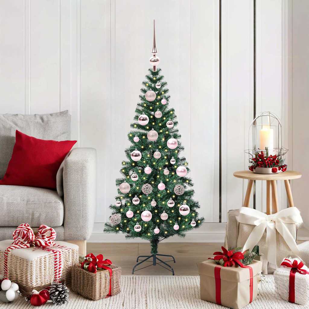 Künstlicher Vorbeleuchteter Weihnachtsbaum Grün