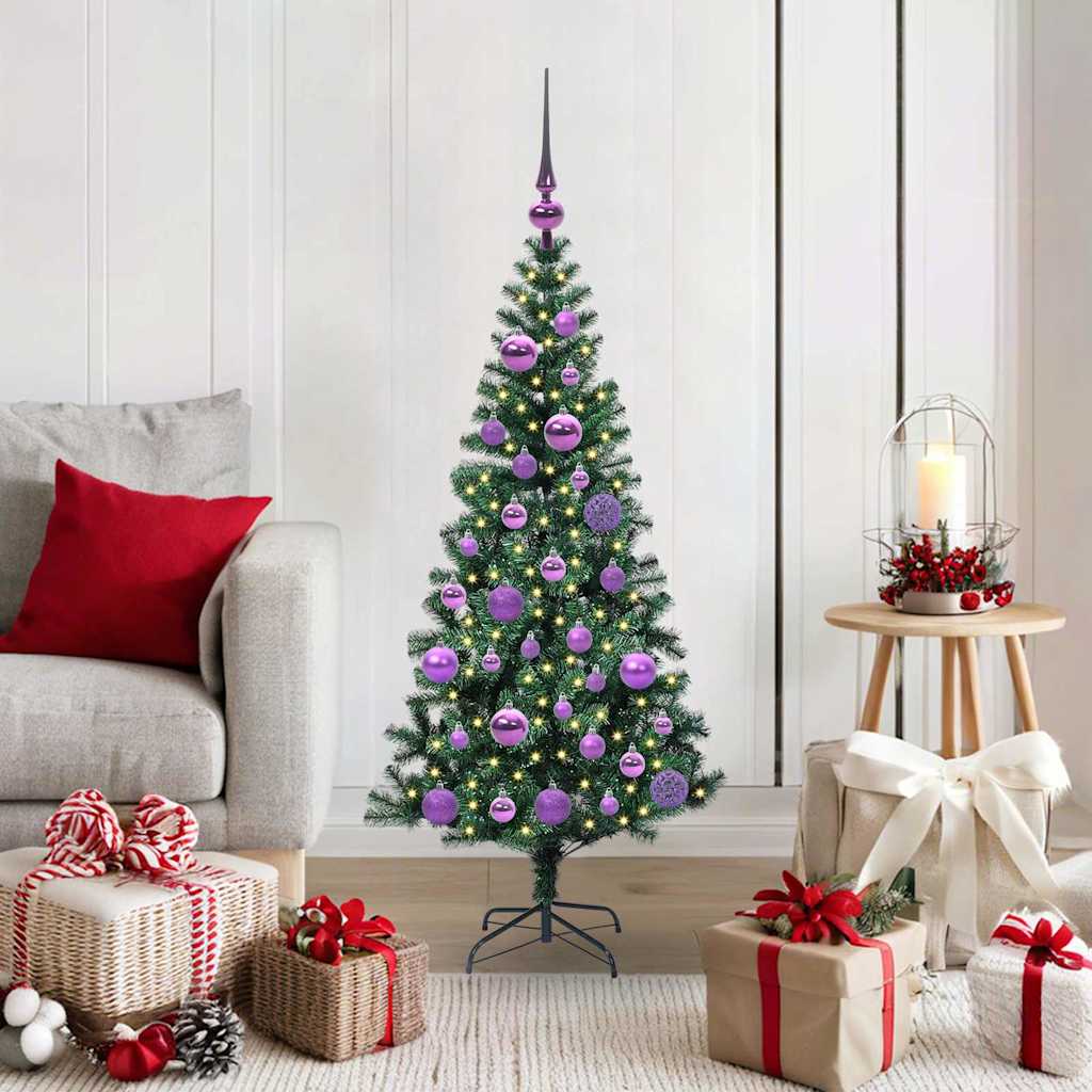 Künstlicher Vorbeleuchteter Weihnachtsbaum Grün