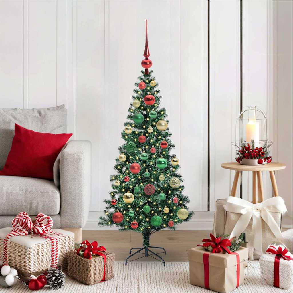 Künstlicher Vorbeleuchteter Weihnachtsbaum Grün