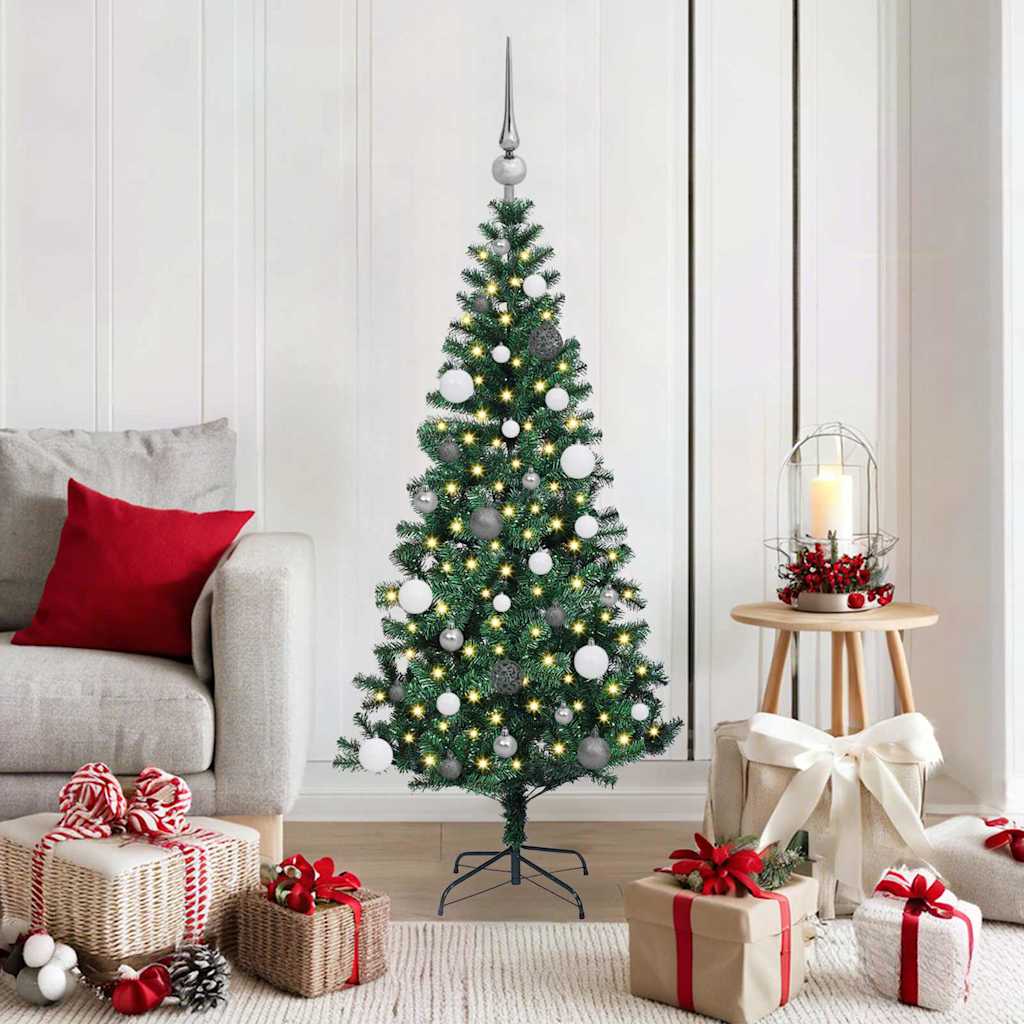 Künstlicher Vorbeleuchteter Weihnachtsbaum Grün