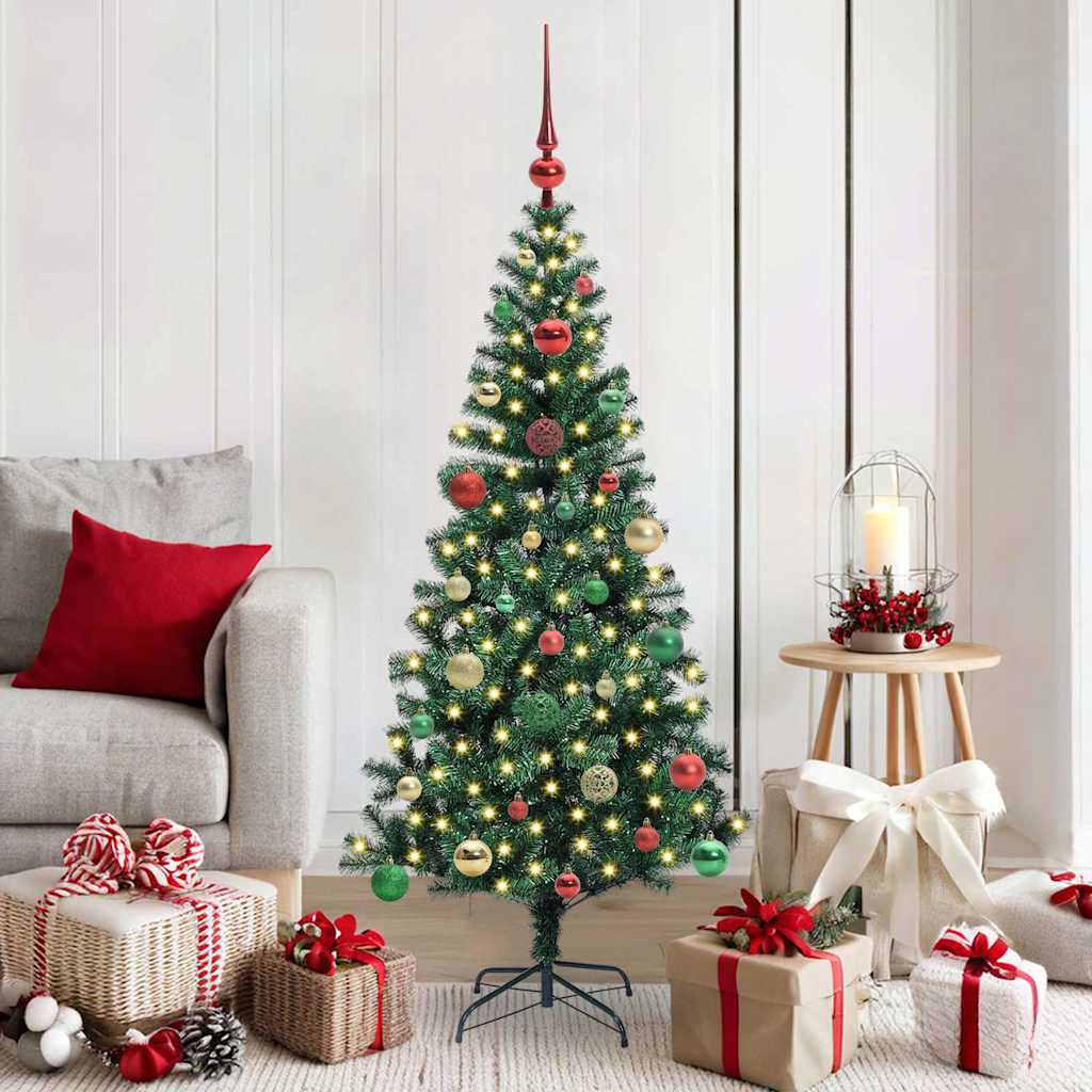 Künstlicher Vorbeleuchteter Weihnachtsbaum Grün