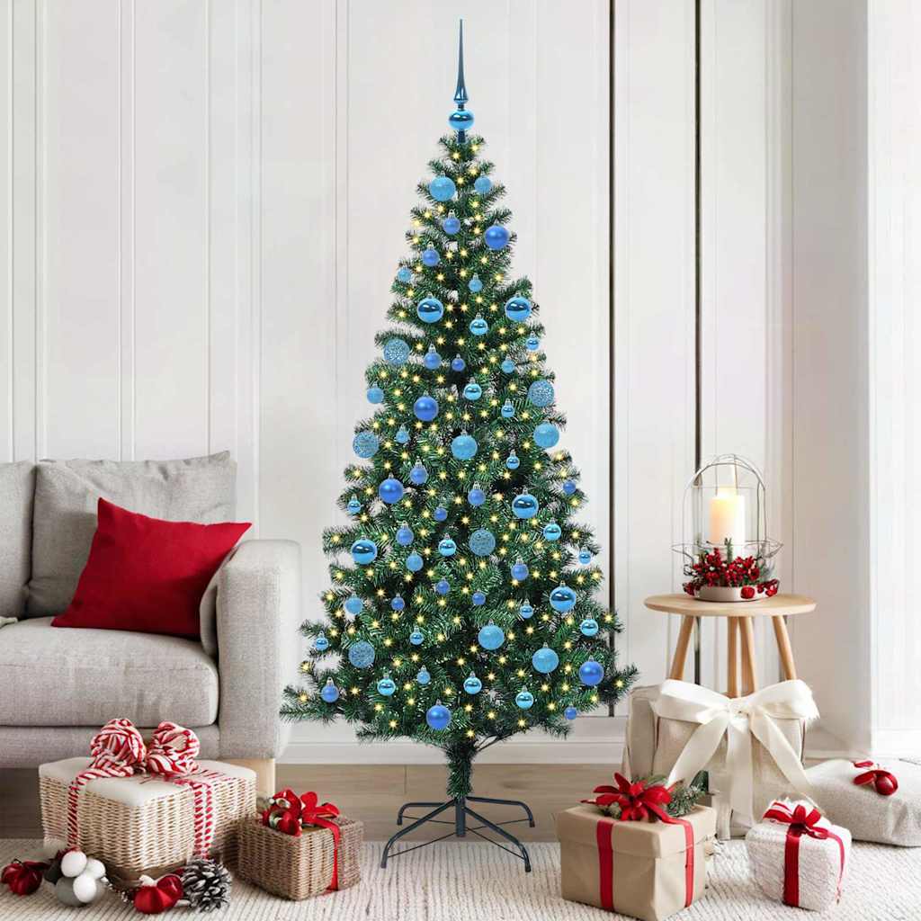 Künstlicher Vorbeleuchteter Weihnachtsbaum Grün