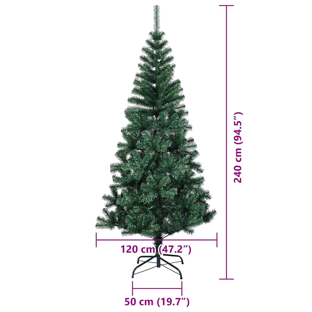 Künstlicher Vorbeleuchteter Weihnachtsbaum Grün
