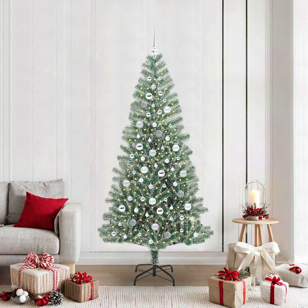 Künstlicher Weihnachtsbaum Beschneit Grün