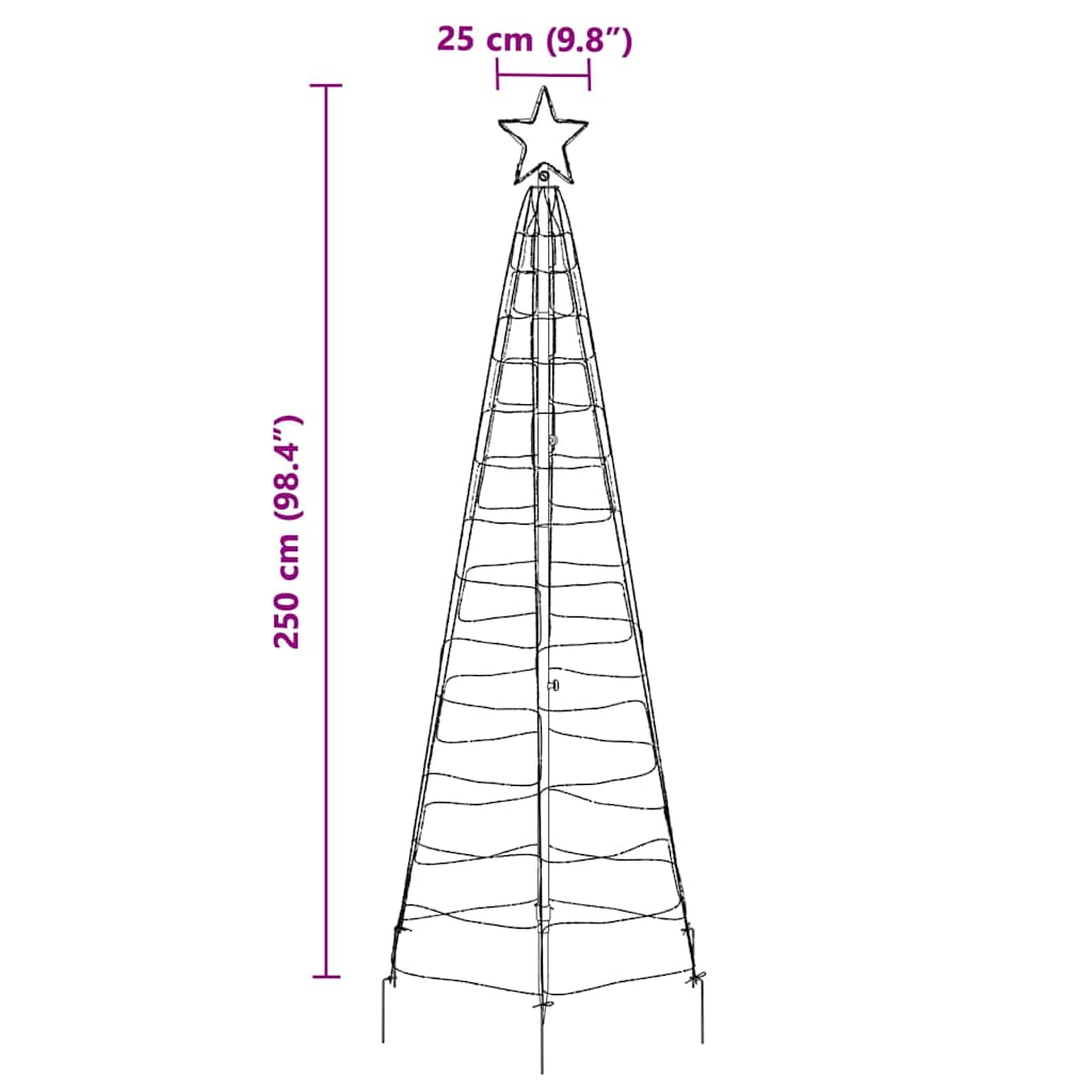 Led Weihnachtsbaum Mit Erdspießen Eisen