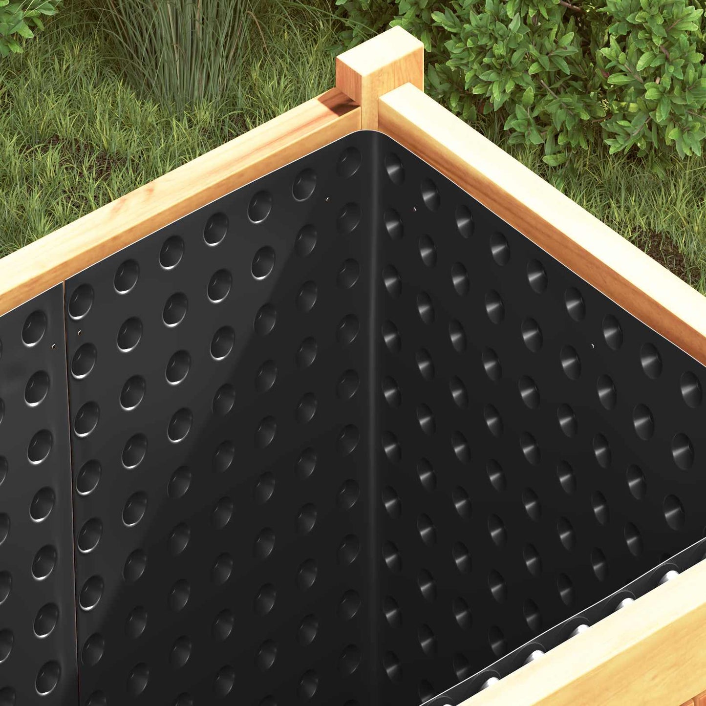 Dimpled Drainage Sheet Schwarz Hdpe
