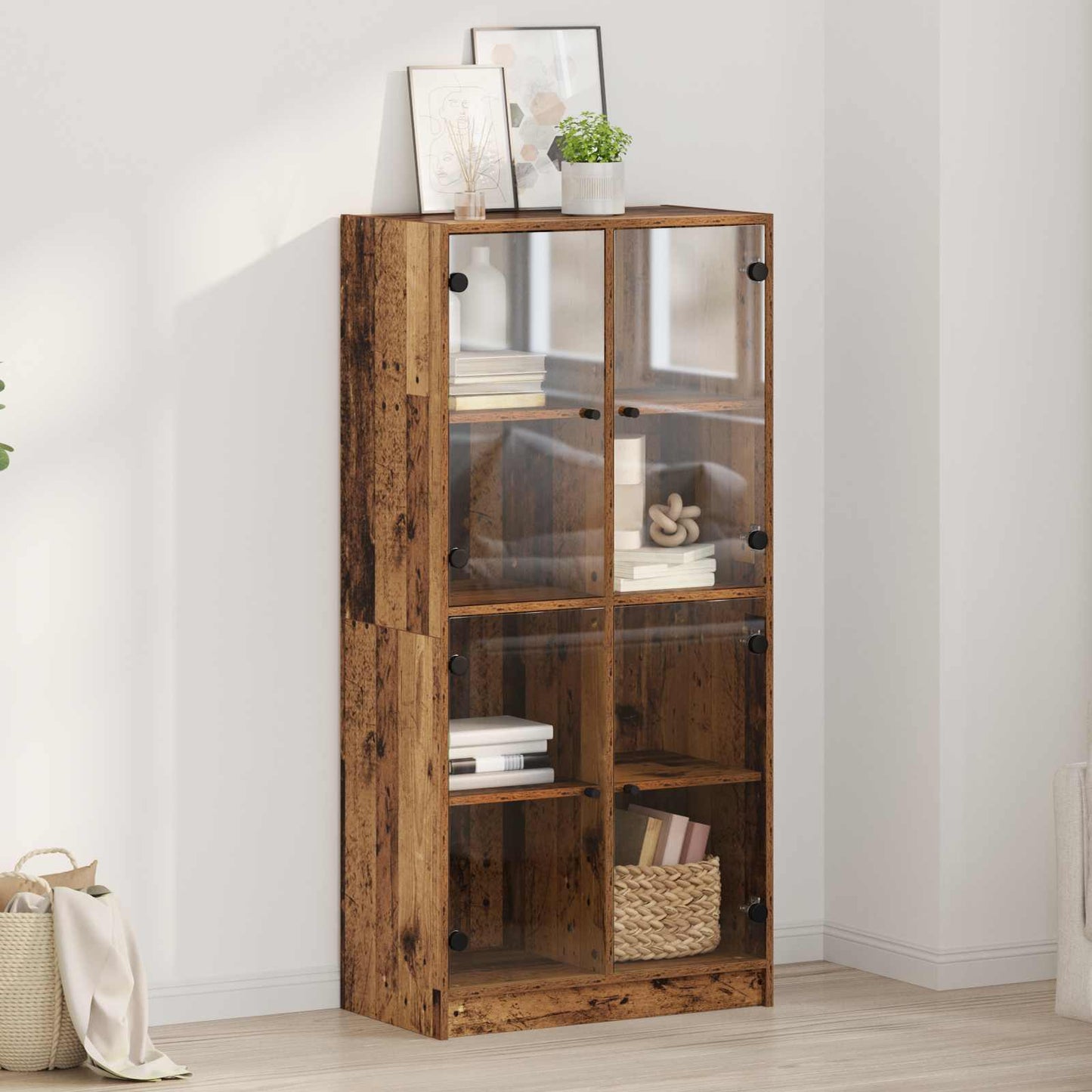 Highboard 68 X 37 X 142 Cm Holzwerkstoff