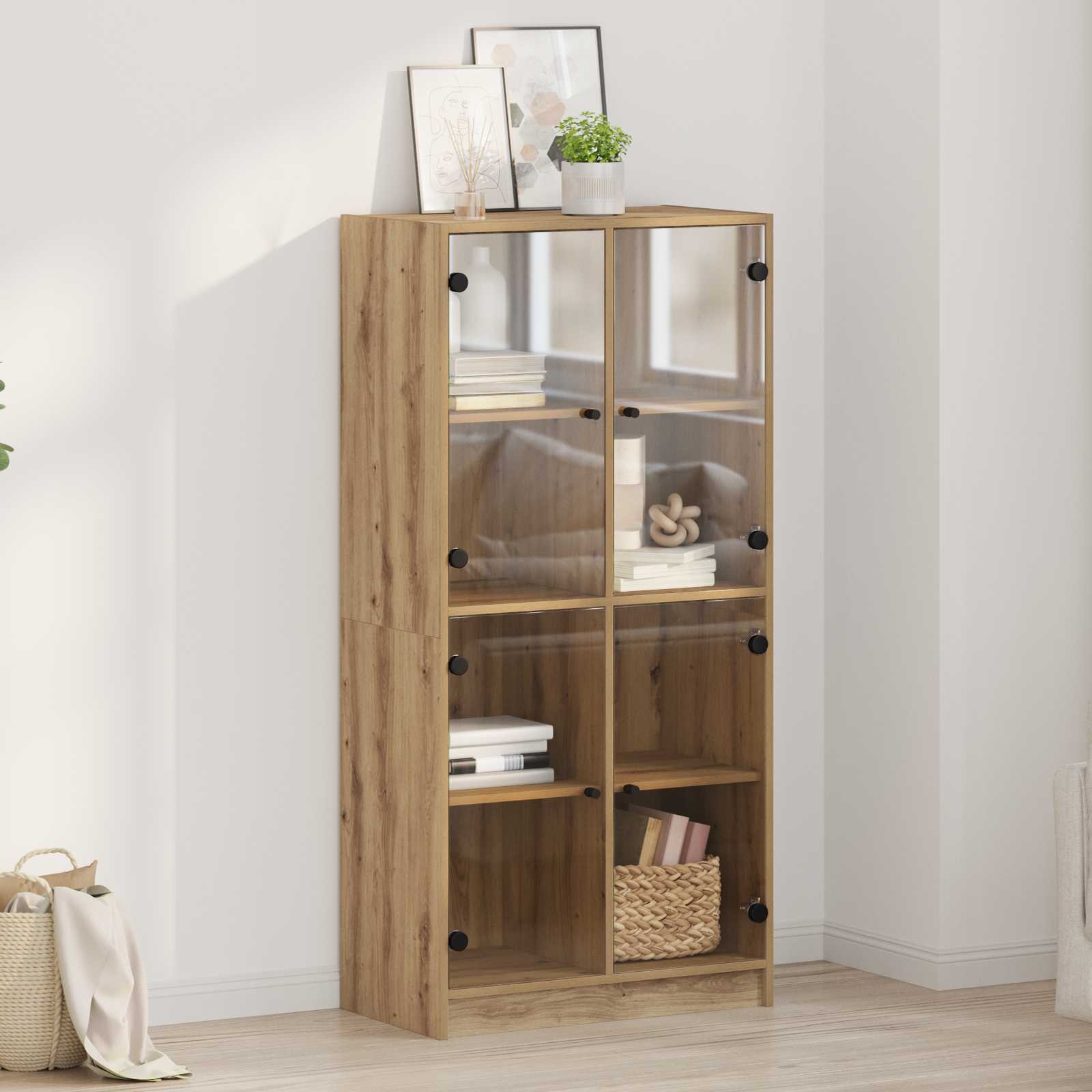 Highboard 68 X 37 X 142 Cm Holzwerkstoff