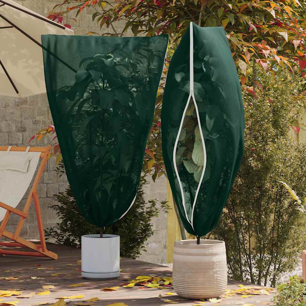 Wintervlies Mit Reißverschluss 2 Stk. 70 G/M² 1,55X1,55 M Grün
