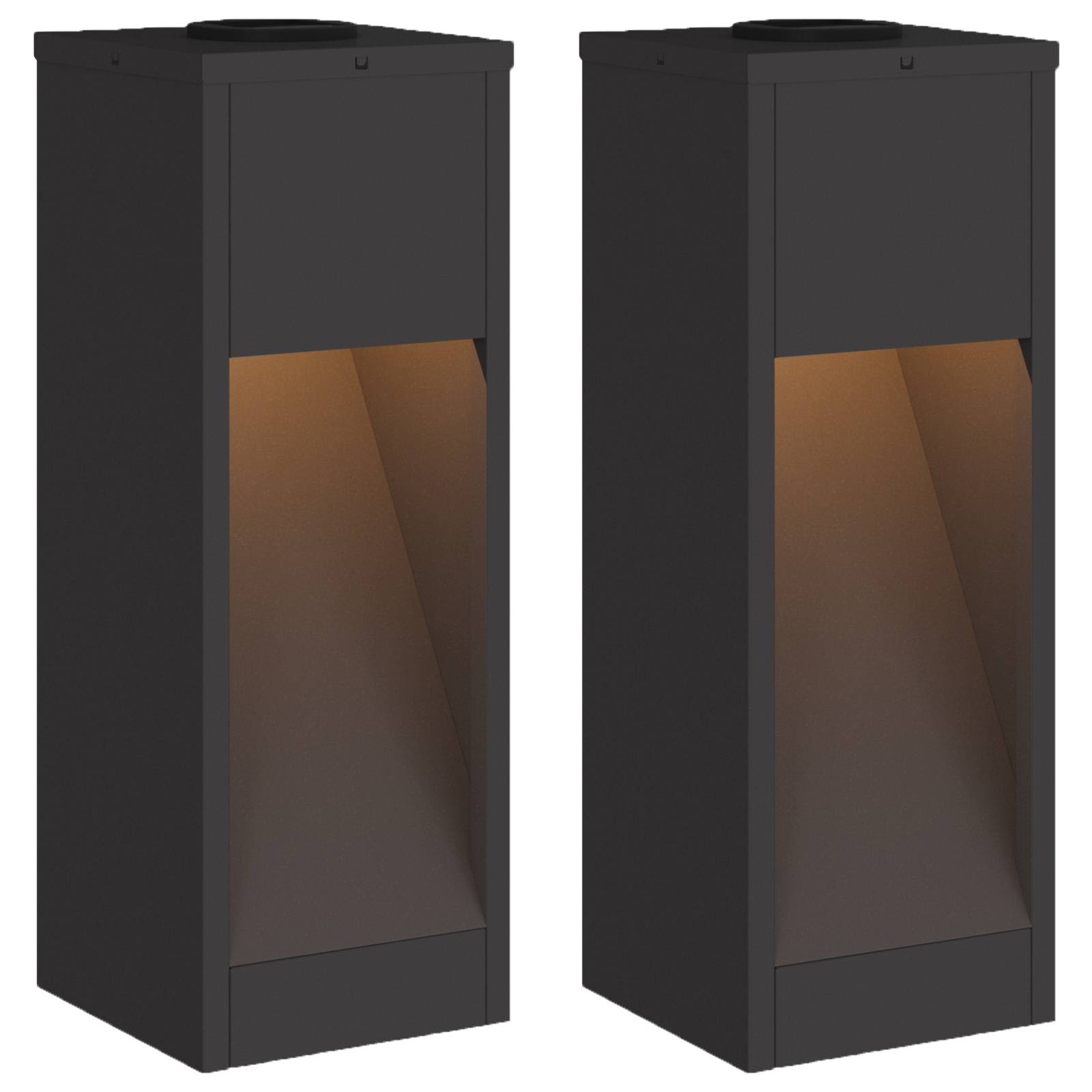 Solar Led Wegeleuchte 2 Pcs Kalt Gewalzter Stahl