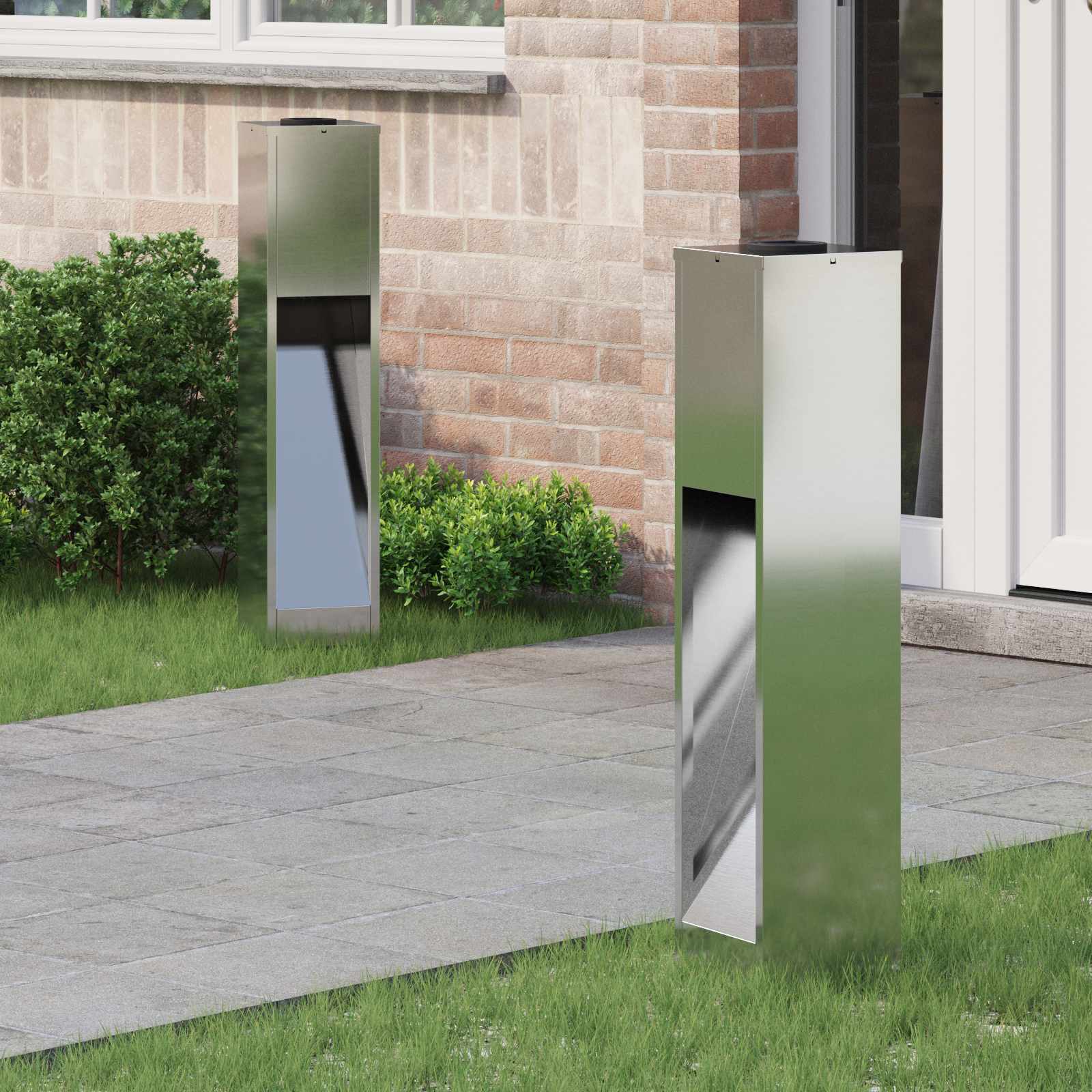 Solar Led Wegeleuchte 2 Pcs Kalt Gewalzter Stahl