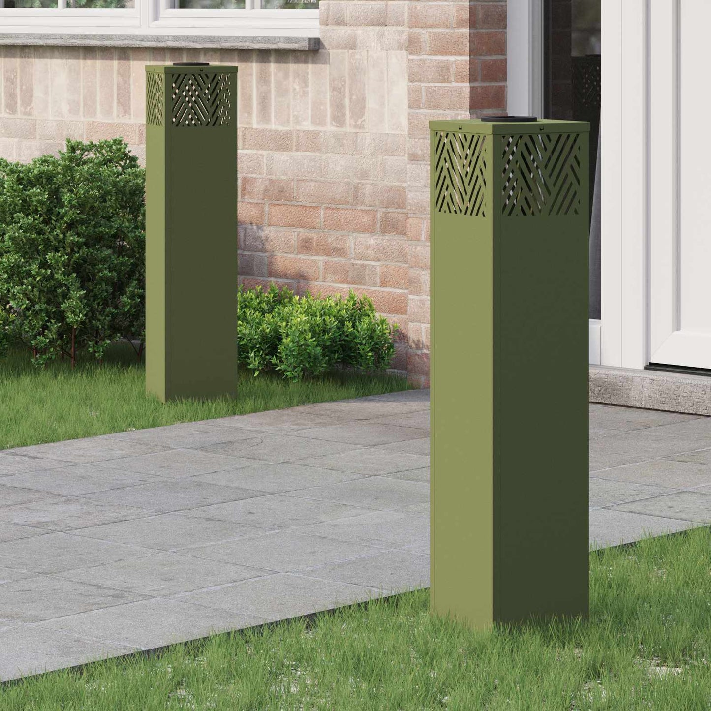 Solar Led Weg Licht 2 Pcs Kalt Gewalzter Stahl