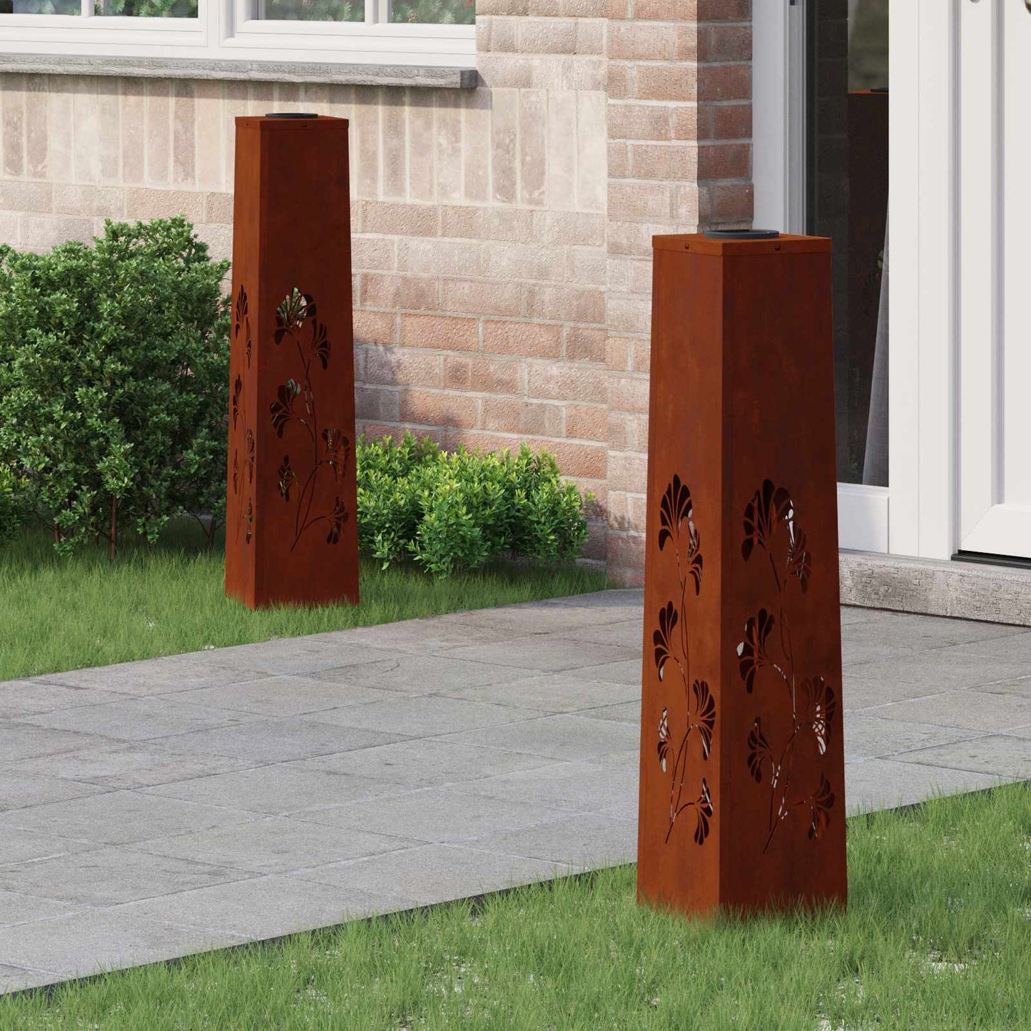 Solar Led Weg Licht 2 Pcs Kalt Gewalzter Stahl