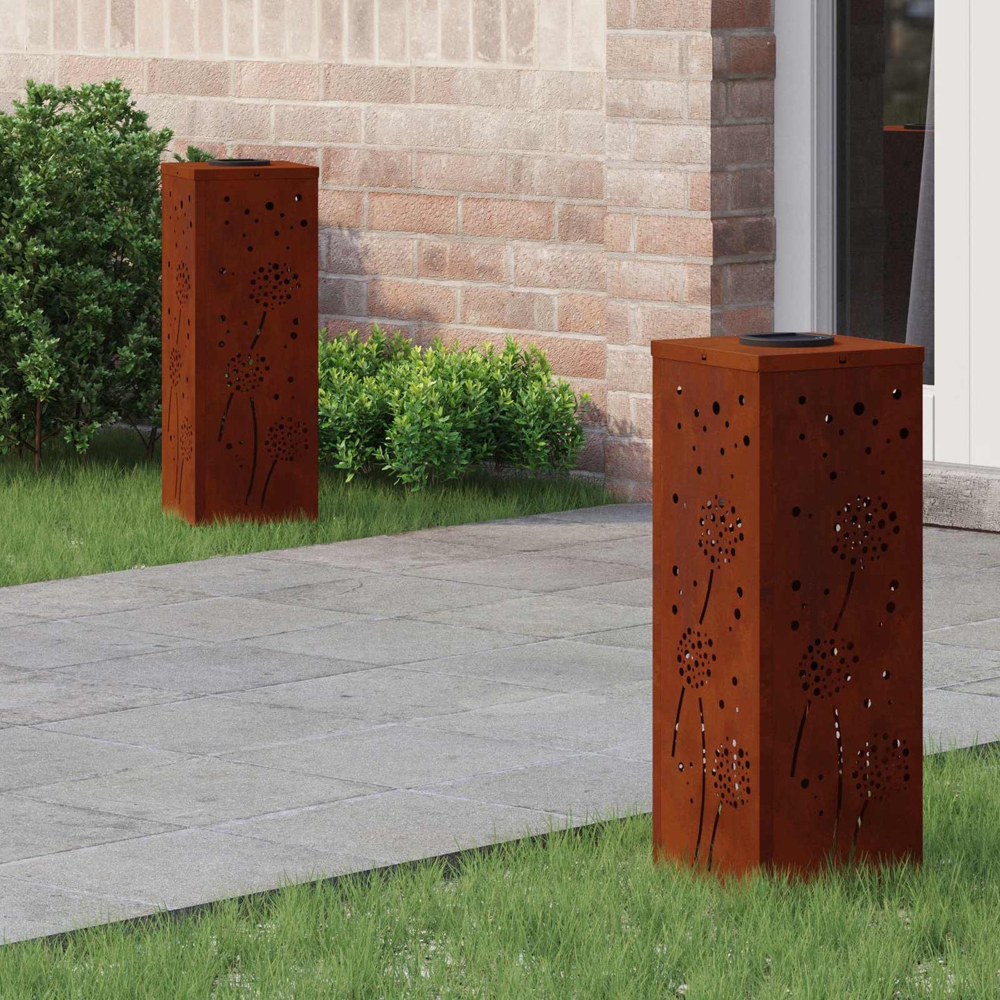 Solar Led Weg Licht 2 Pcs Kalt Gewalzter Stahl