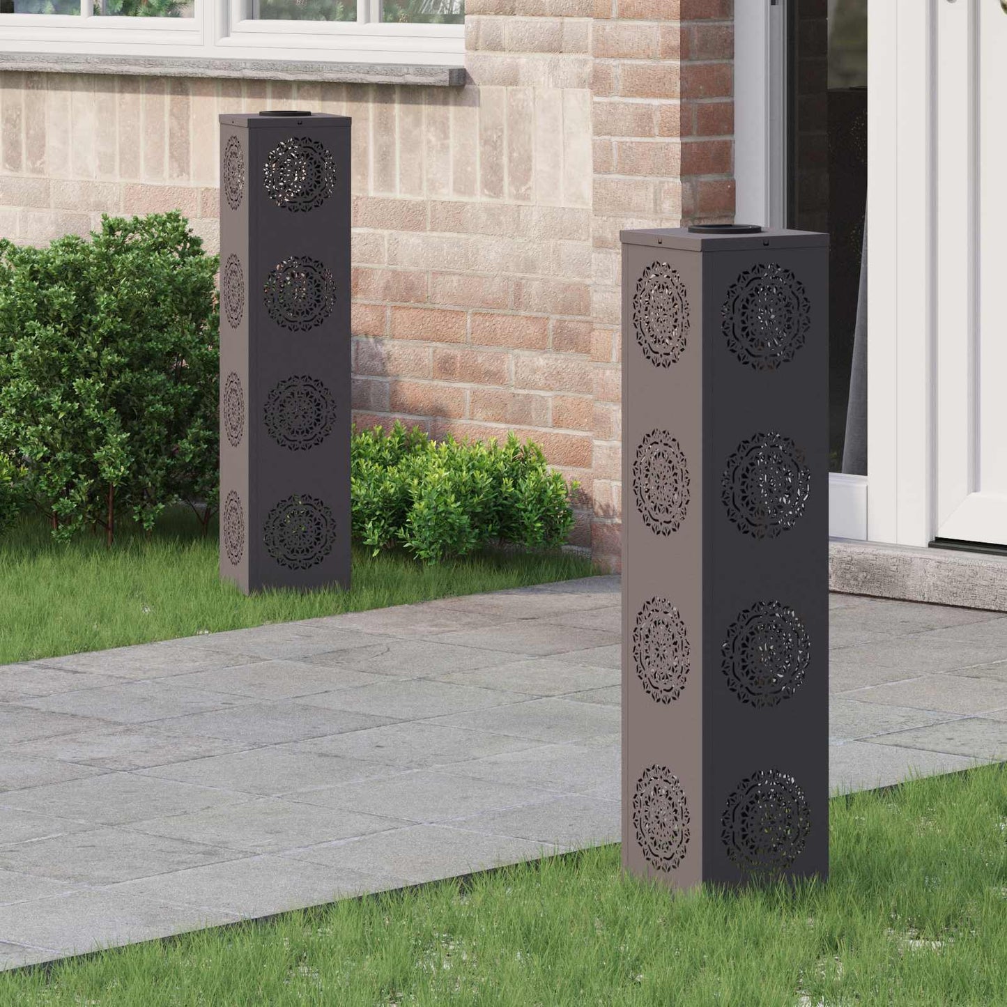 Solar Led Weg Licht 2 Pcs Kalt Gewalzter Stahl