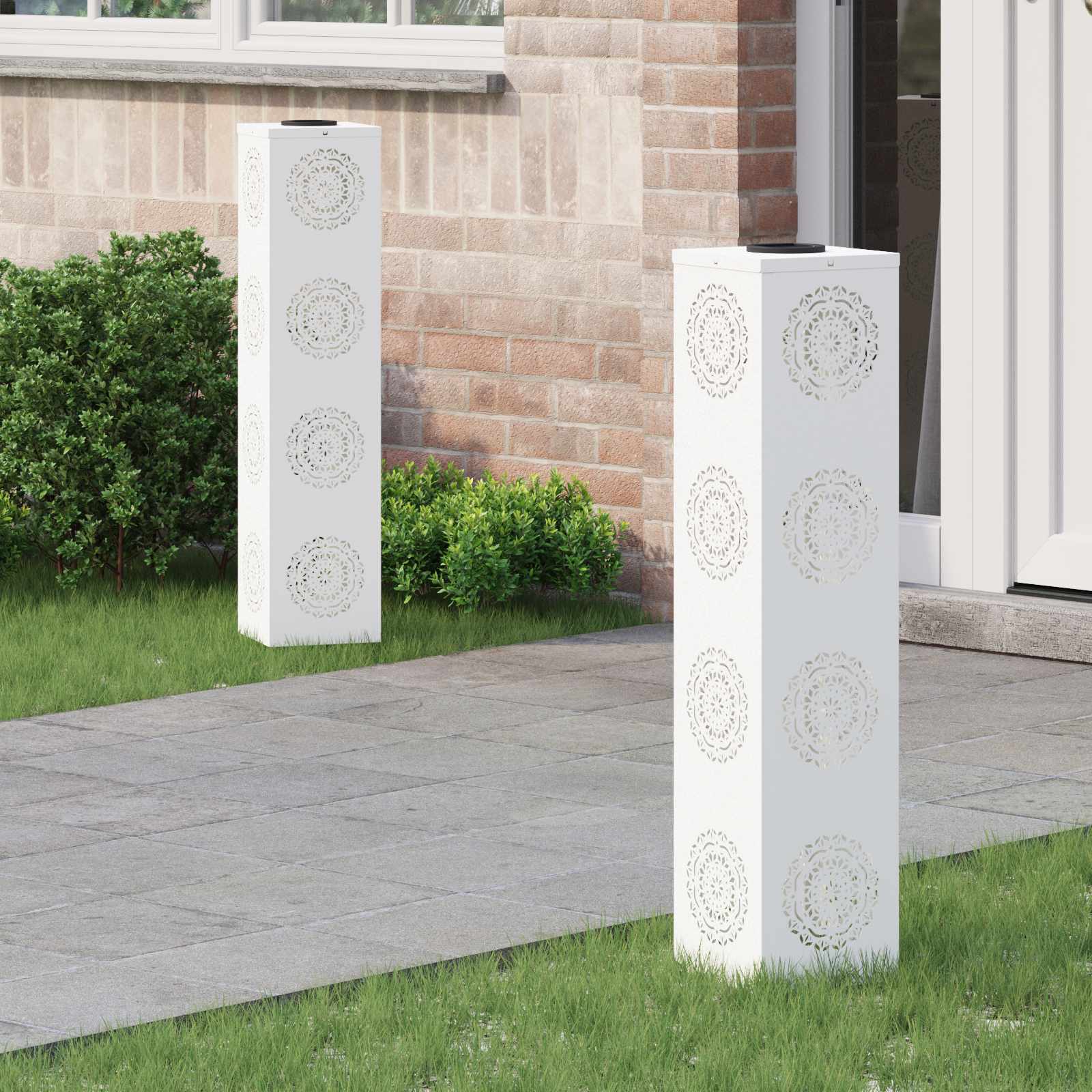 Solar Led Weg Licht 2 Pcs Kalt Gewalzter Stahl