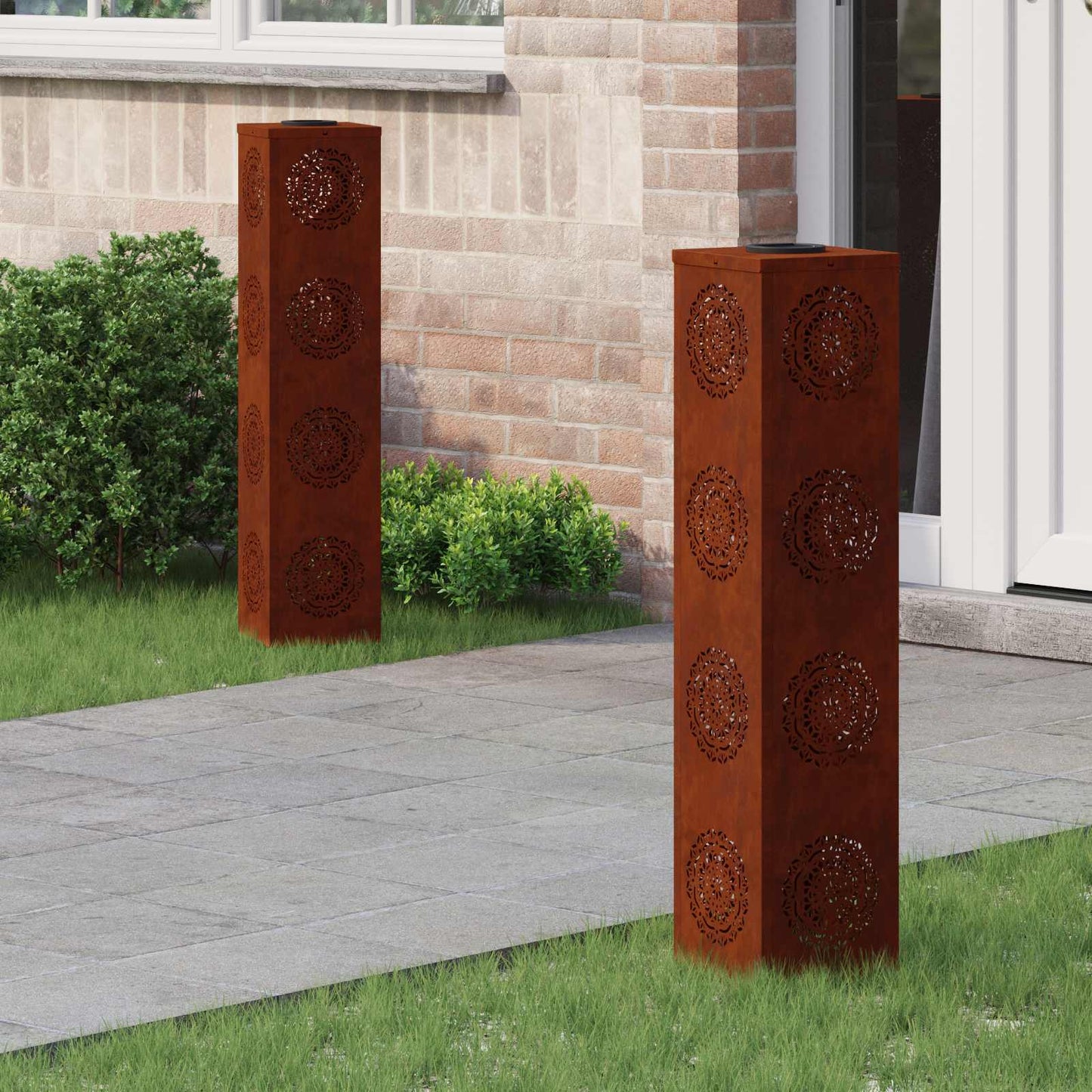 Solar Led Weg Licht 2 Pcs Kalt Gewalzter Stahl