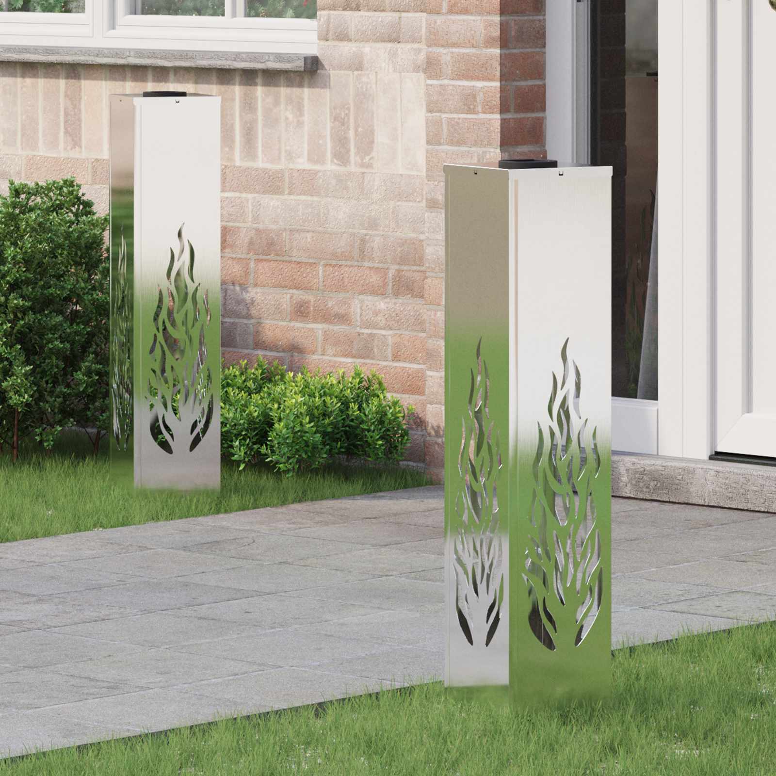 Solar Led Weg Licht 2 Pcs Kalt Gewalzter Stahl