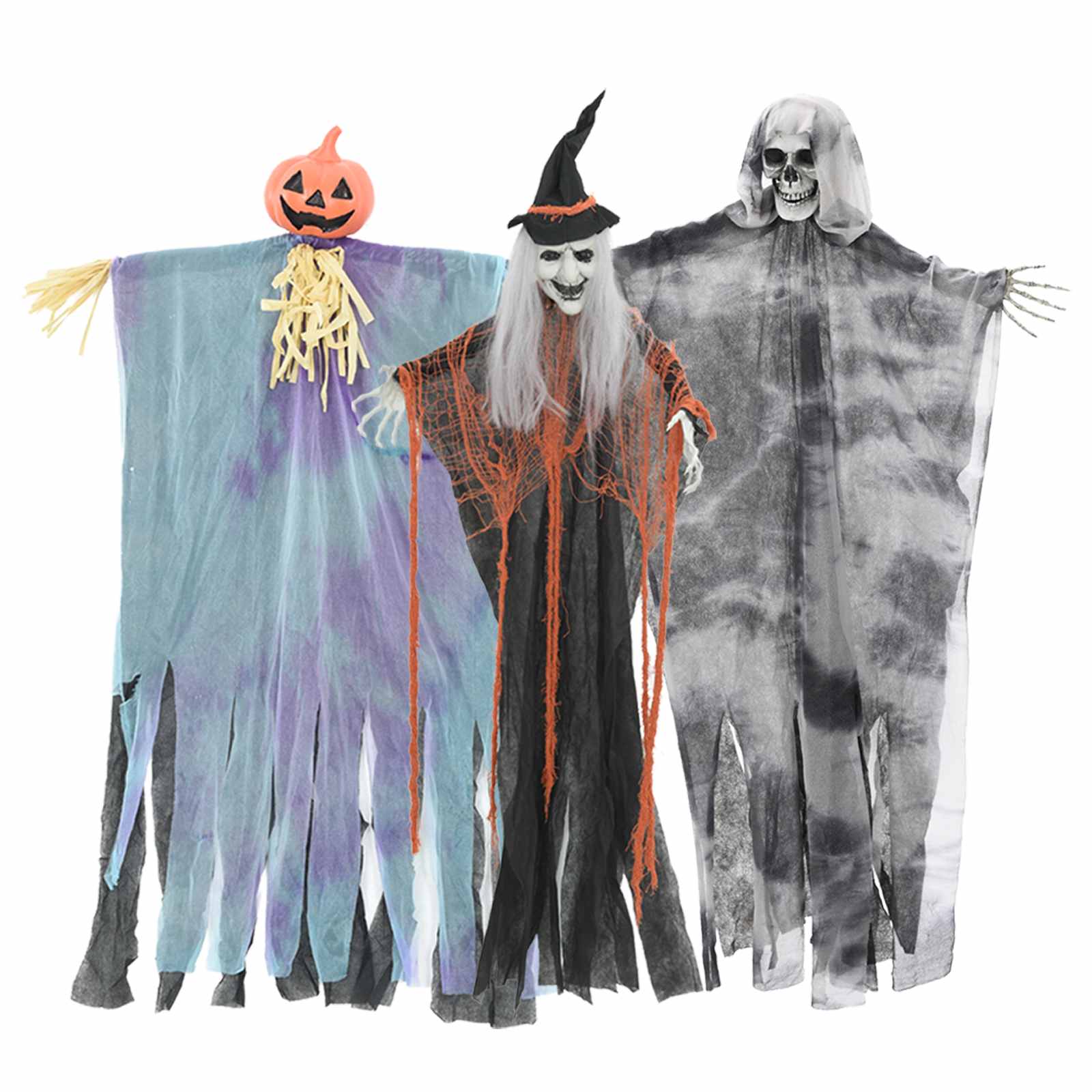 Hängender Halloween Geist 3 Pcs Mehrfarbig 61 X 97 Cm Polyester